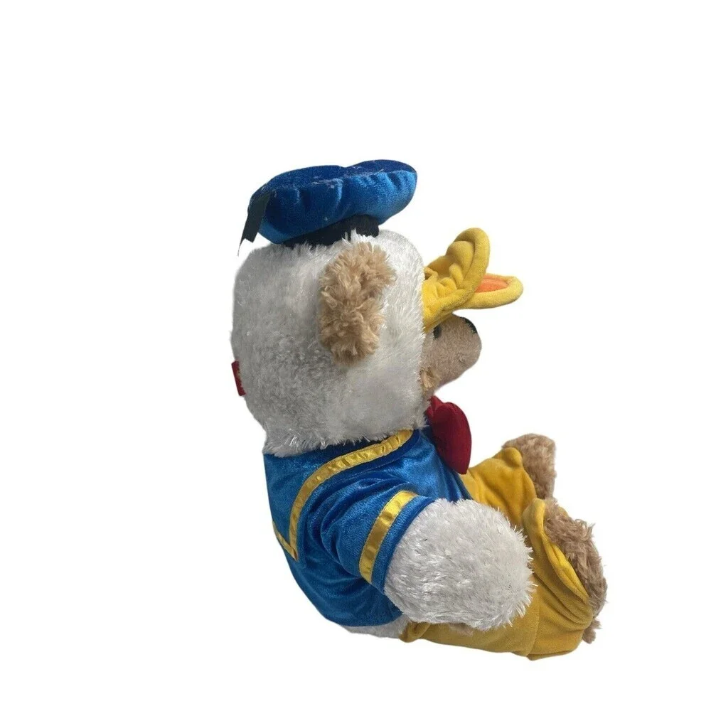 Disney Parks Duffy The Disney Bear Dressed As Donald Duck 17” Stuffed Animal Toy